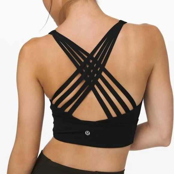 Lululemon black Free to Be Moved Bra - Picture 1 of 10